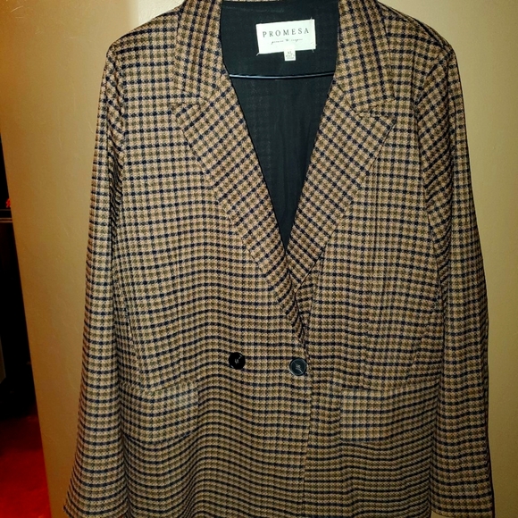 Houndstooth Pocket Blazer - Picture 1 of 10